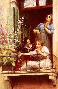 unknow artist The Gossip oil painting reproduction